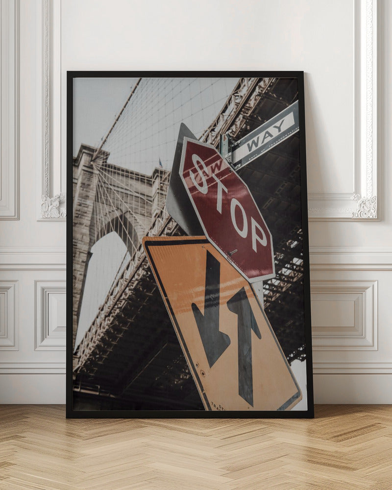 Brooklyn Bridge Stop - Poster / Art Print