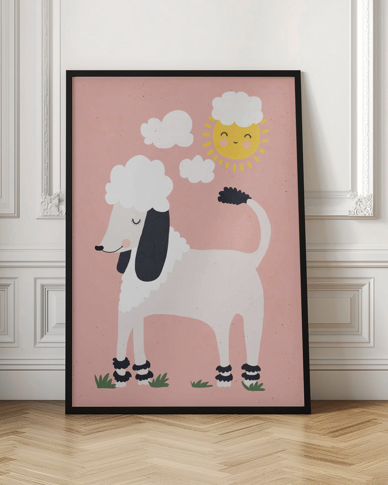 Happy Poodle - Poster / Art Print
