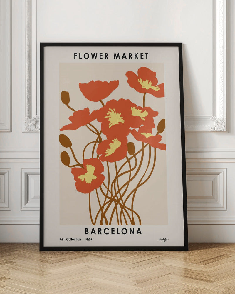 Flower Market. Barcelona - Poster / Art Print