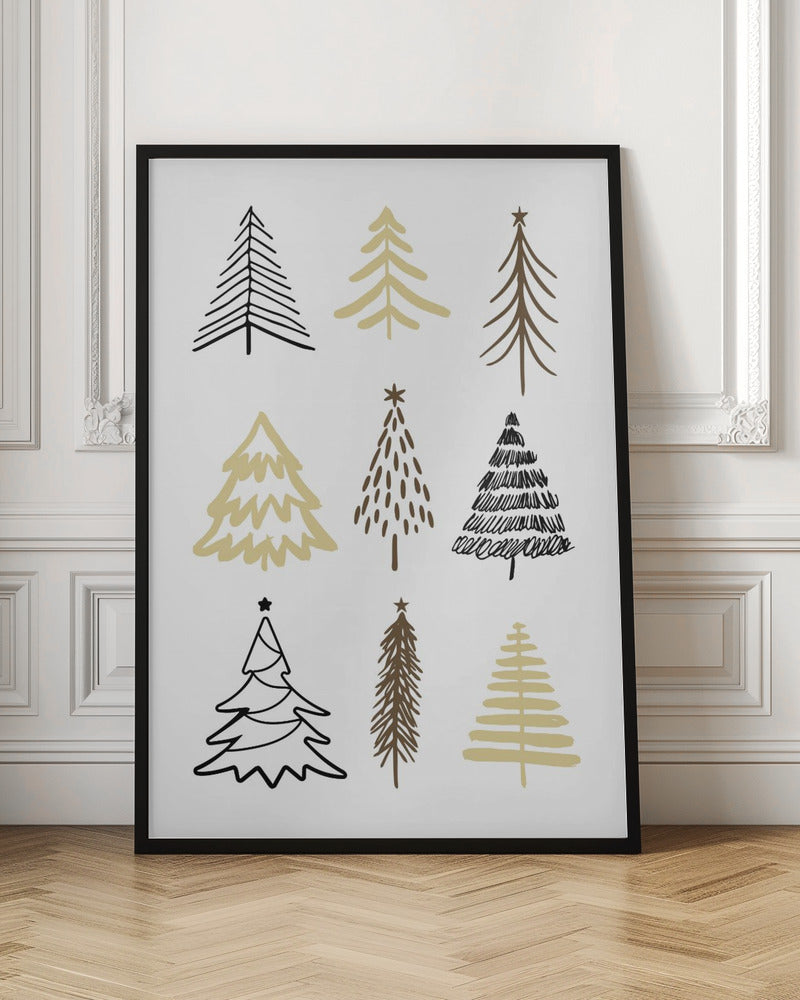 Christmas Trees 2 - Poster / Art Print