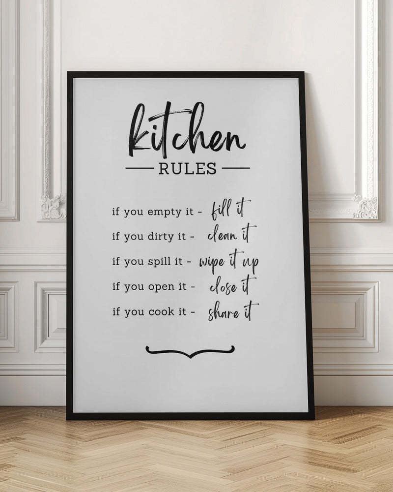 Kitchen Rules - Poster / Art Print
