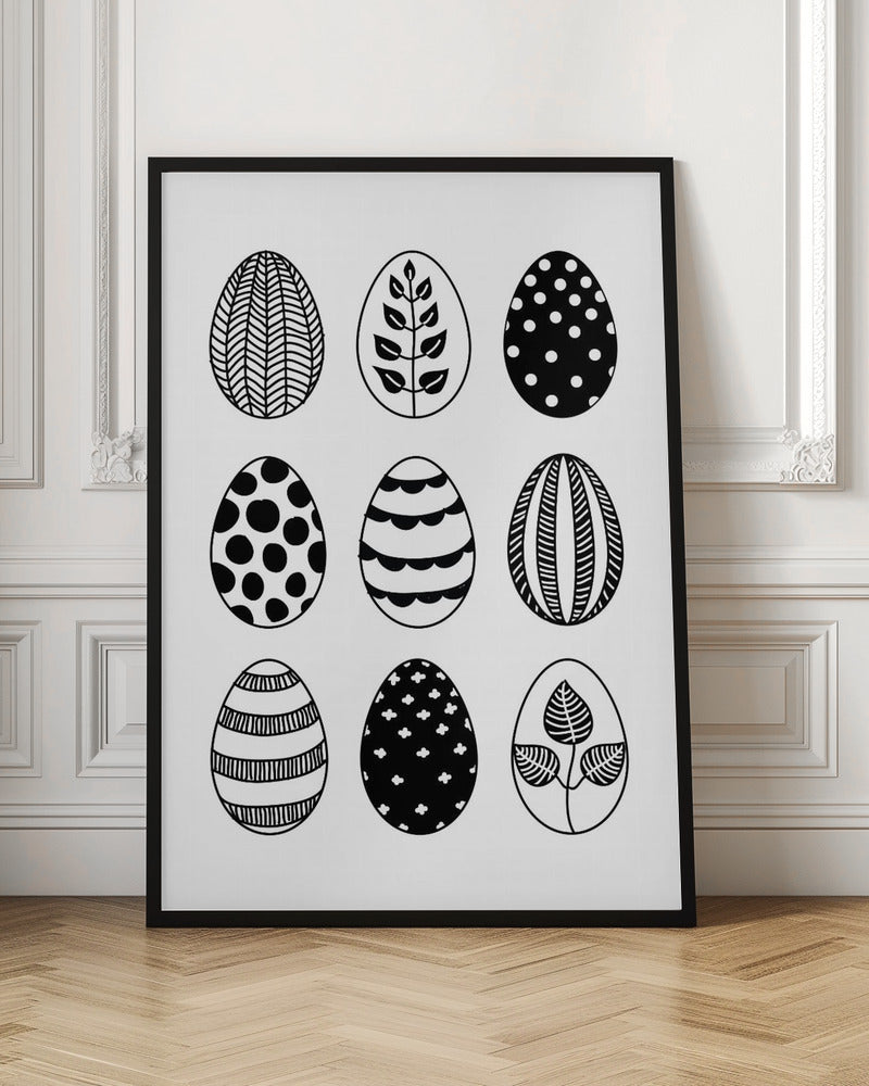 Scandi Easter eggs - Poster / Art Print