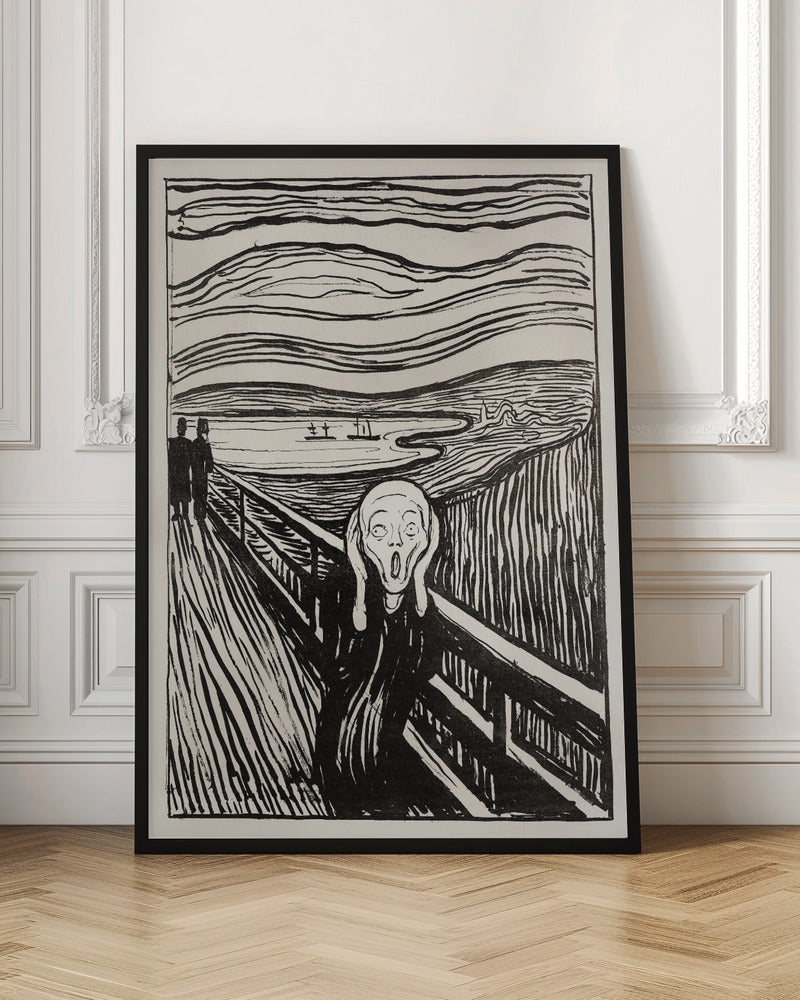 The Scream - Mono - Poster / Art Print