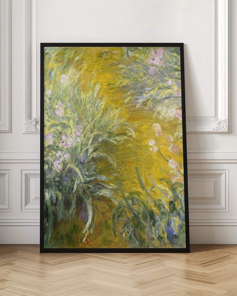 The Path through the Irises - Poster / Art Print