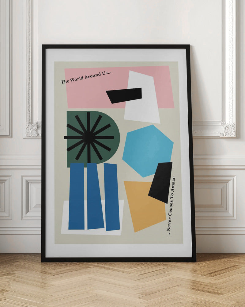 The World Around Us Gray - Poster / Art Print