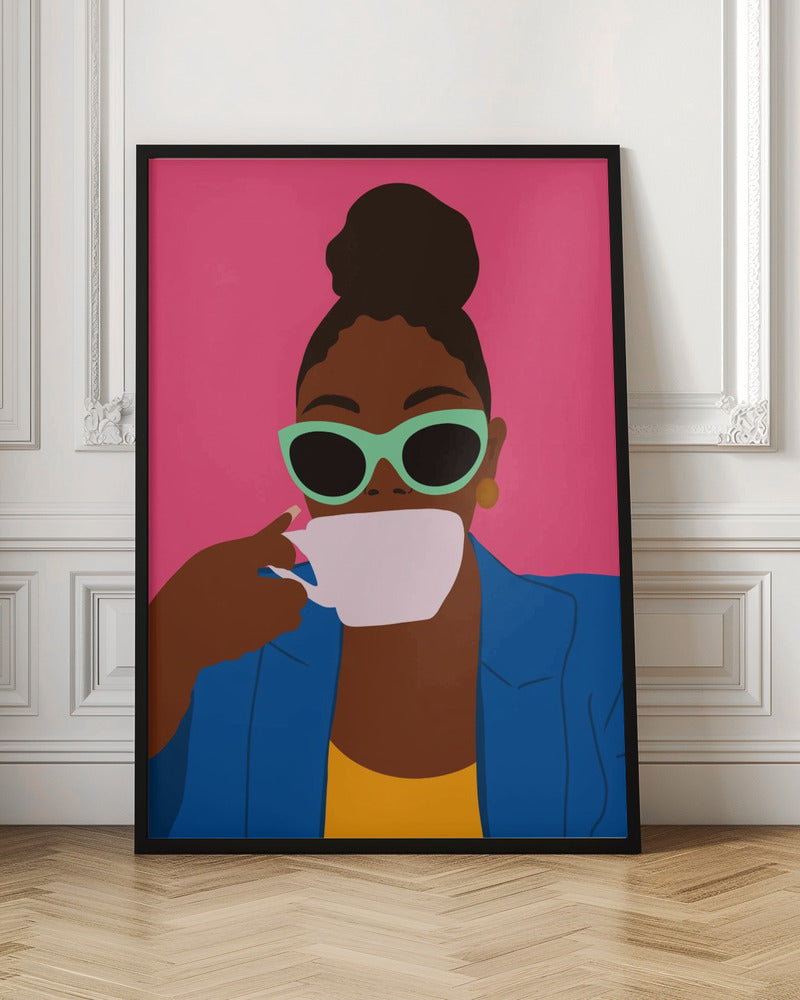 Women Drinking Coffee - Poster / Art Print