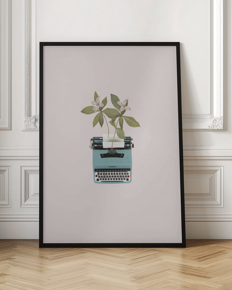 Botanical typewriter - Poster / Art Print