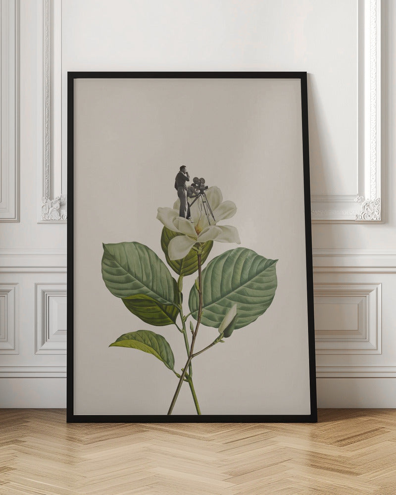 Botanical vintage cameraman - Poster / Art Print