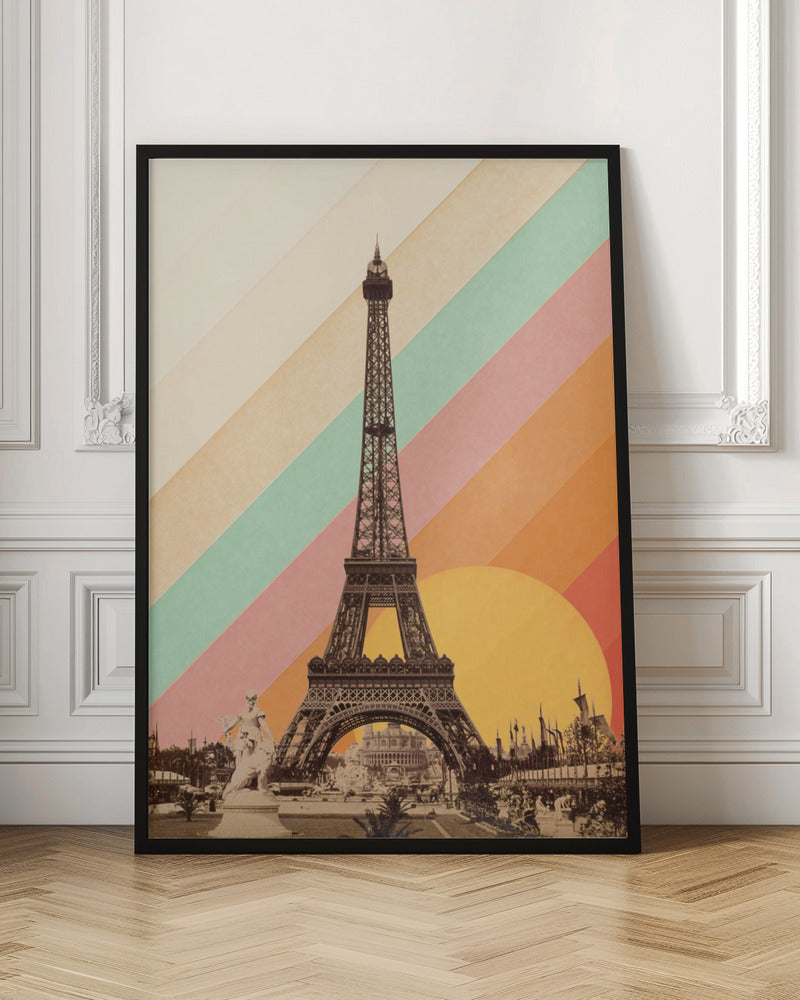 Eiffel Tower Rainbow - Poster / Art Print