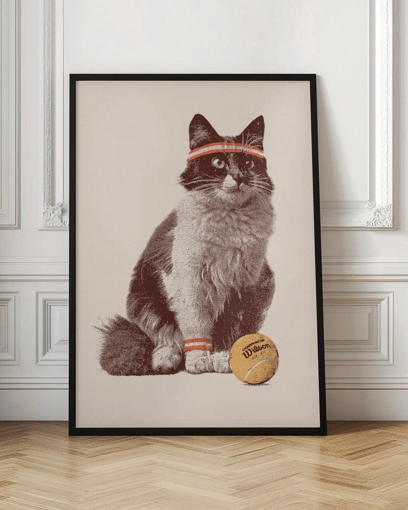 Chat Tennis - Poster / Art Print