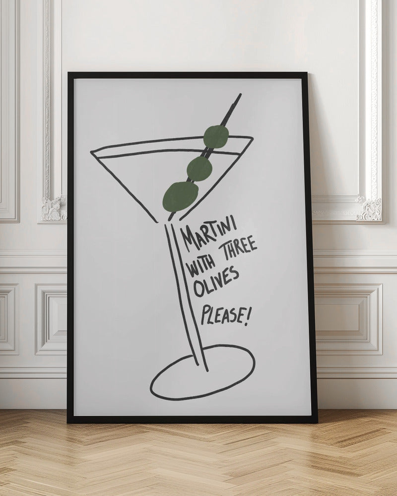 Martini Three Olives - Poster / Art Print
