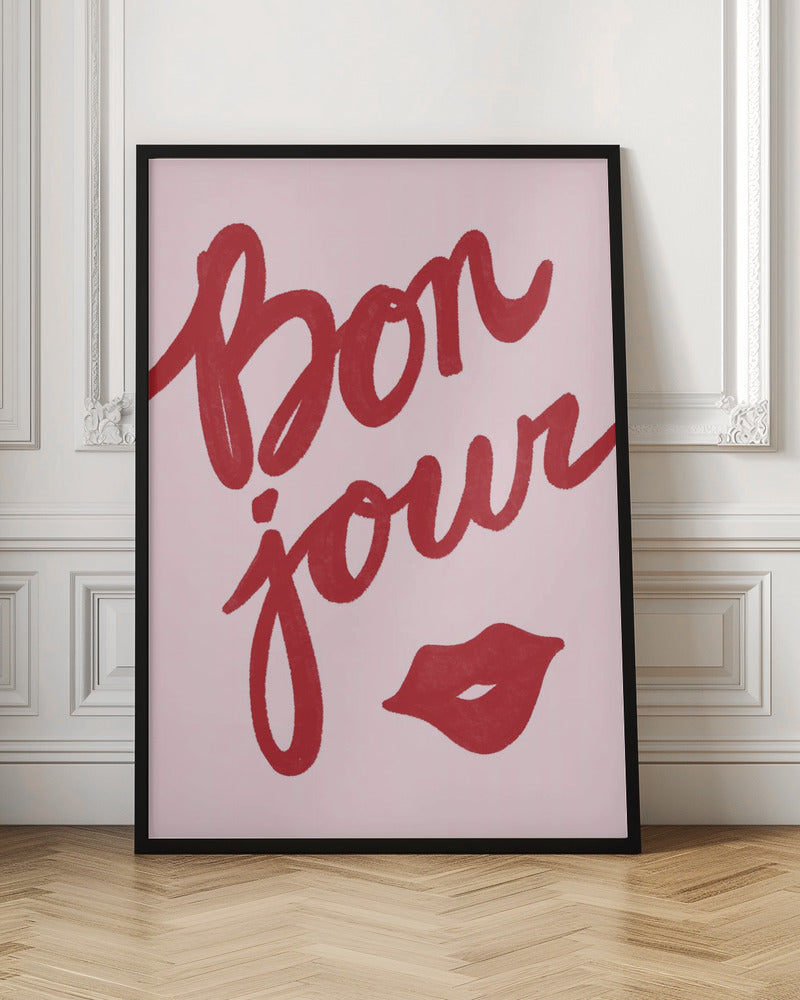 Bonjour Lips - Poster / Art Print