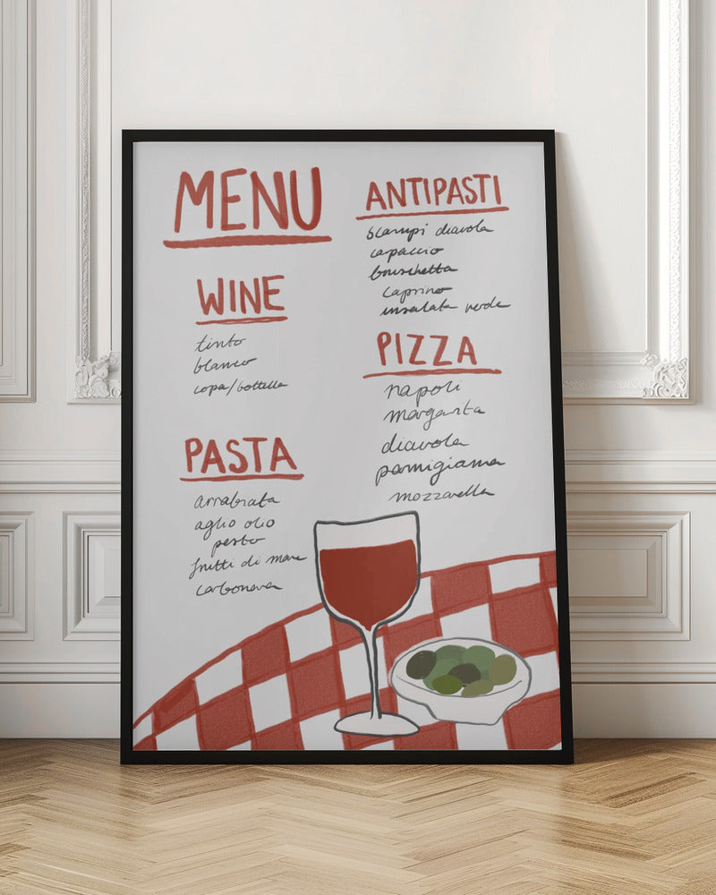 Italian Menu - Poster / Art Print