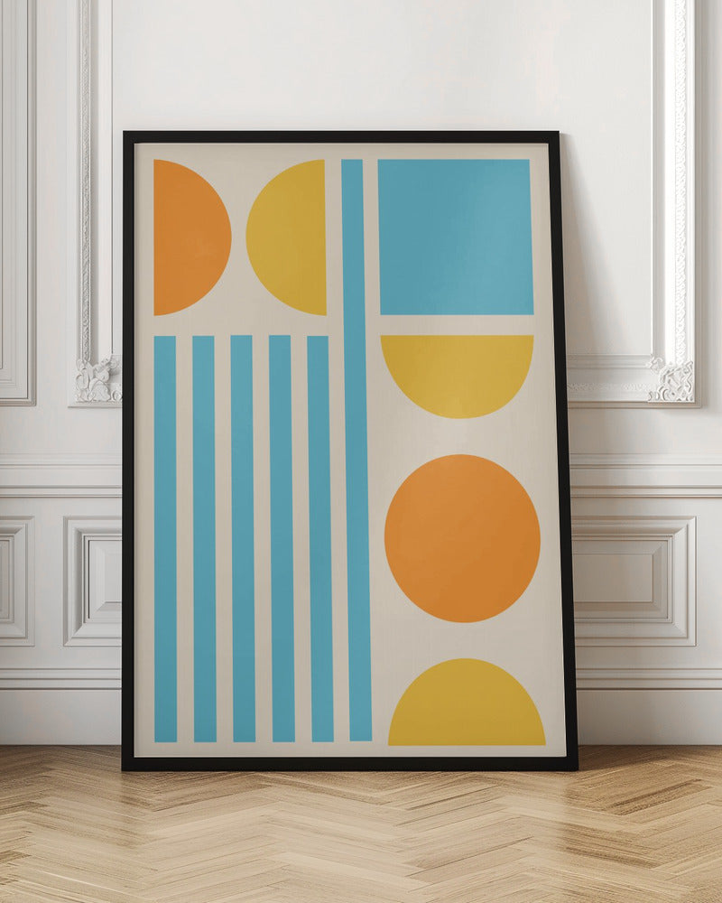 Bright Minimal Shapes Series #3 - Poster / Art Print
