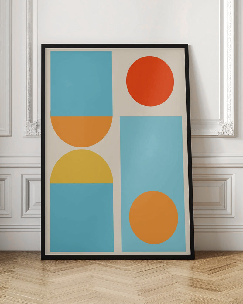 Bright Minimal Shapes Series #4 - Poster / Art Print