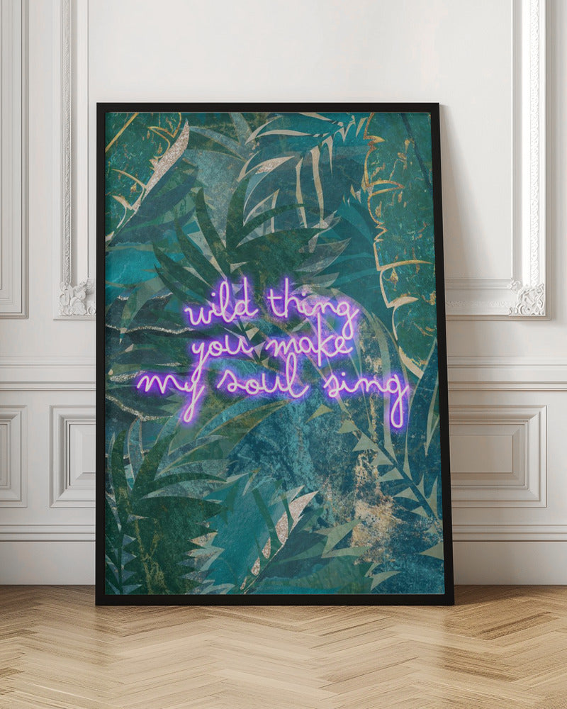 Neon Jungle Typography - Poster / Art Print