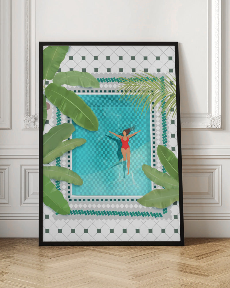Riad Pool - Poster / Art Print