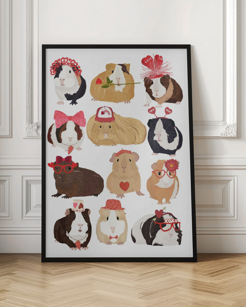 Love Guinea Pigs - Poster / Art Print