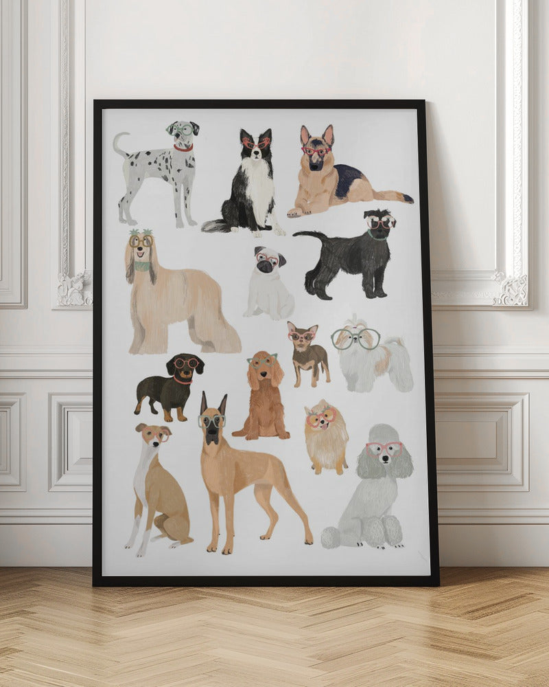 Dogs in glasses Print - Poster / Art Print
