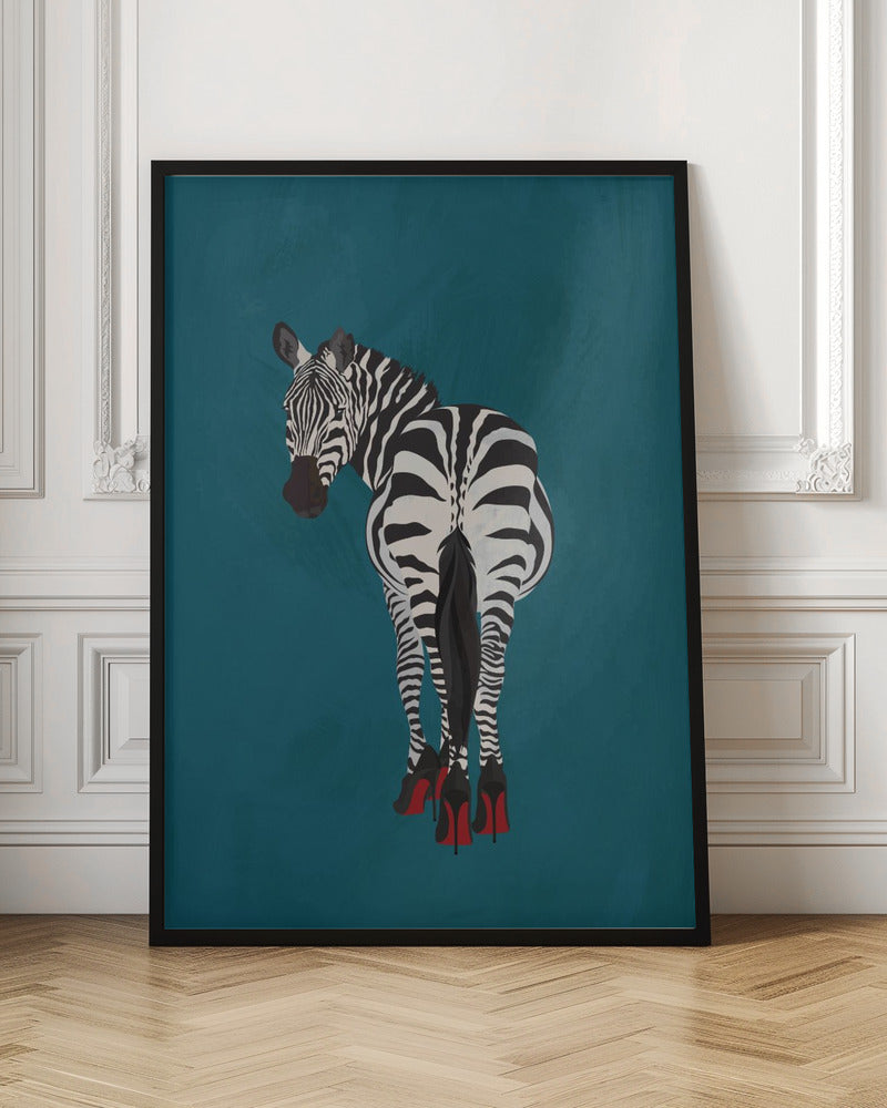Zebra heels - Poster / Art Print