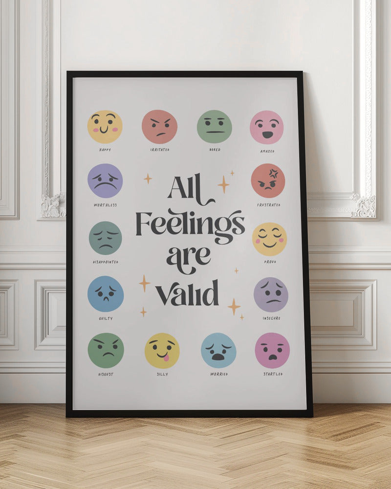All Feelings Are Valid No2 - Poster / Art Print