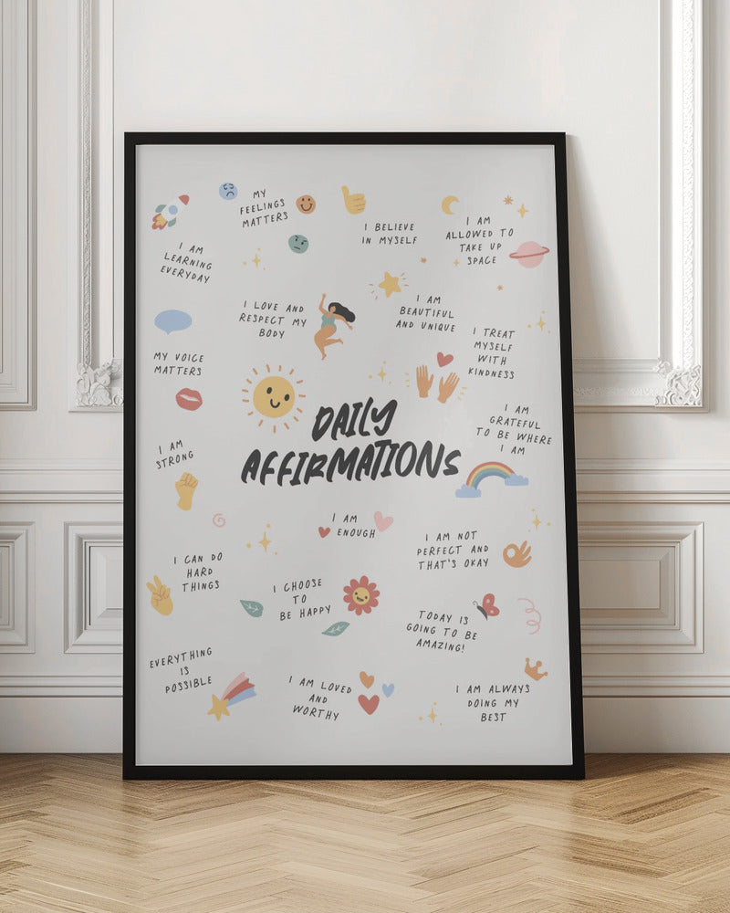 Daily Affirmations No2 - Poster / Art Print