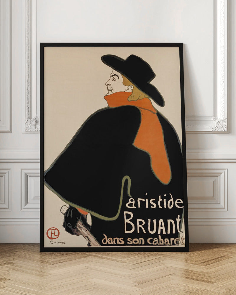 Aristide Bruant In His Cabaret (1893) - Poster / Art Print