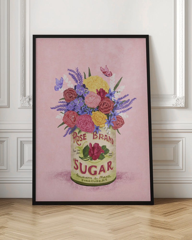 Flowers In a vintage Can - Poster / Art Print