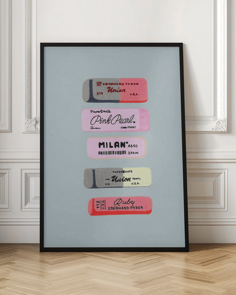 Erasers Art Print - Poster / Art Print