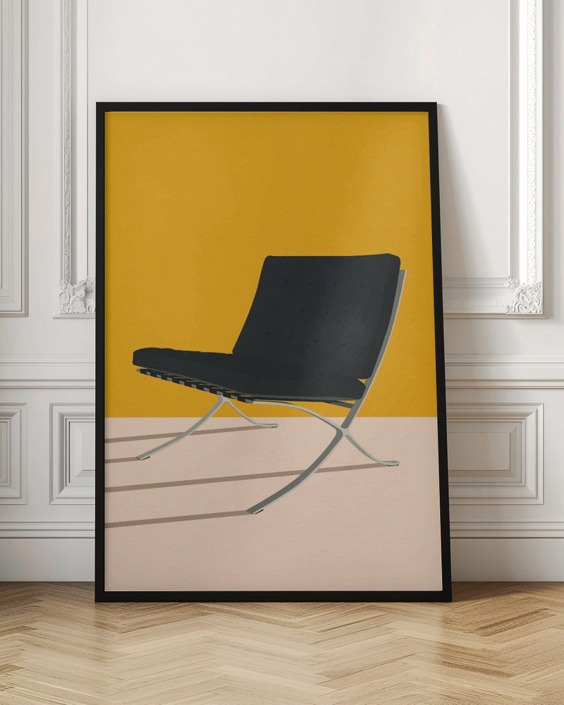 Barcelona Chair By Mies Van Der Rohe - Poster / Art Print