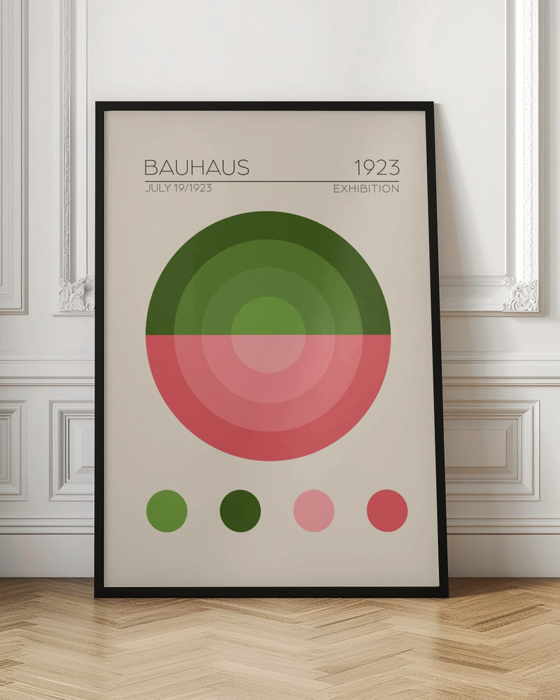 Bauhaus Yesil Daire - Poster / Art Print