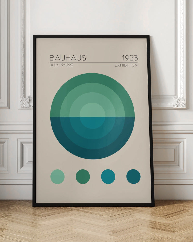 Bauhaus Mavi Daire - Poster / Art Print