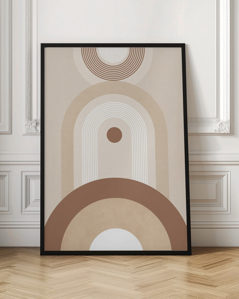 Beige Mid Century Poster No.2 - Poster / Art Print