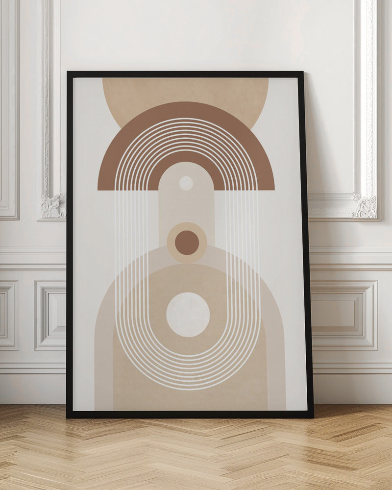 Beige Mid Century Poster No.3 - Poster / Art Print