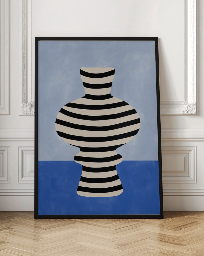 Striped Vase Illusion - Poster / Art Print