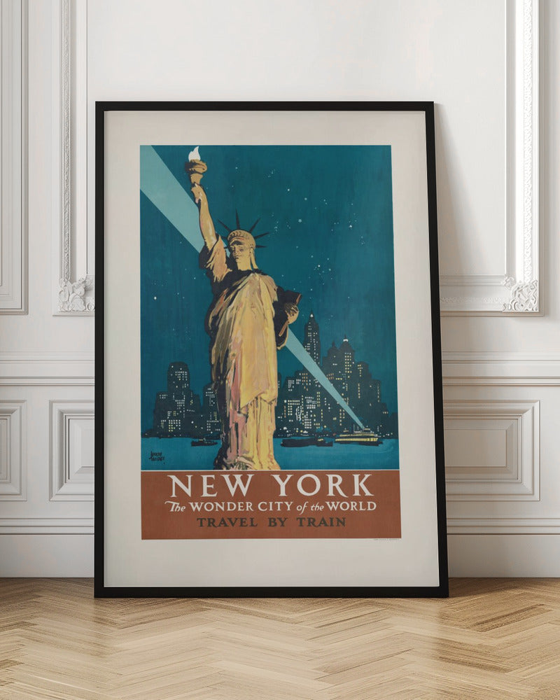 New York, the Wonder City of the World Travel By Train (1927) Poster By Adolph Treidler - Poster / Art Print