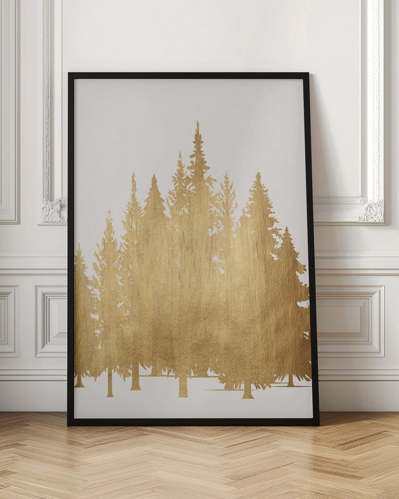 Tannenwald (gold) - Poster / Art Print