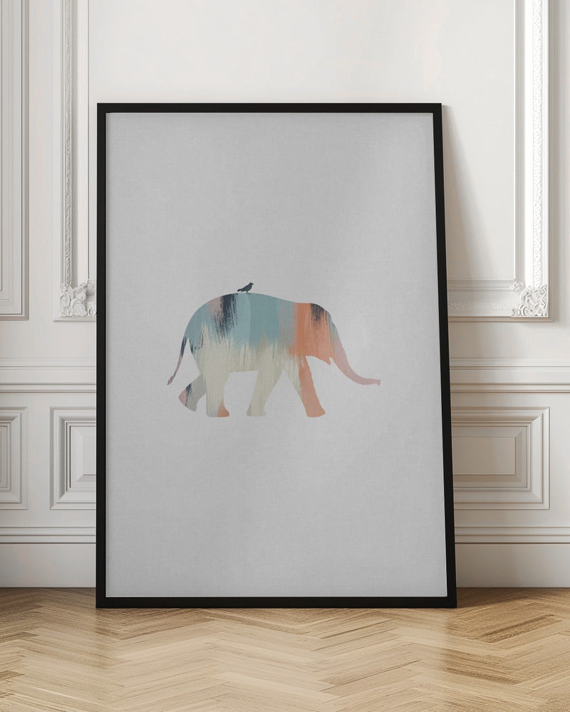 Pastel Elephant - Poster / Art Print