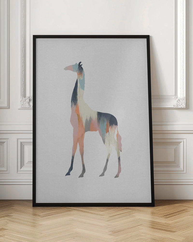 Pastel Giraffe - Poster / Art Print