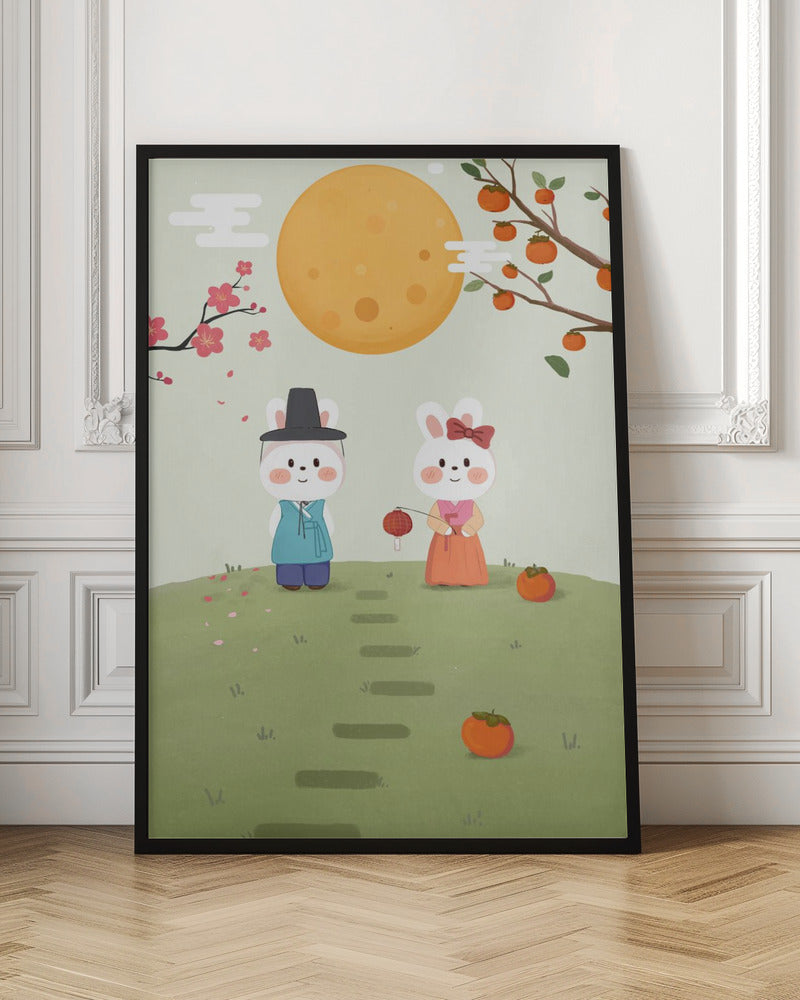 Happy Mid Autumn Festival Tradition - Poster / Art Print