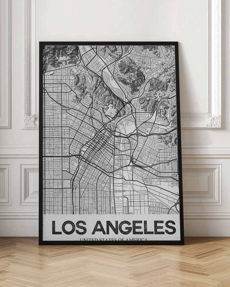Los Angeles White - Poster / Art Print