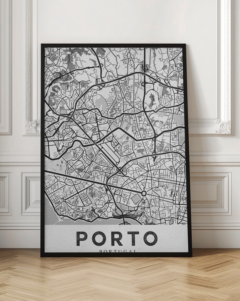 Porto City White - Poster / Art Print