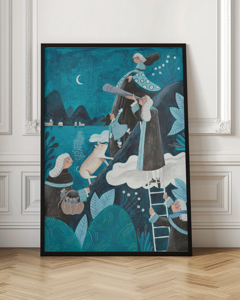 Travel through the night - Poster / Art Print