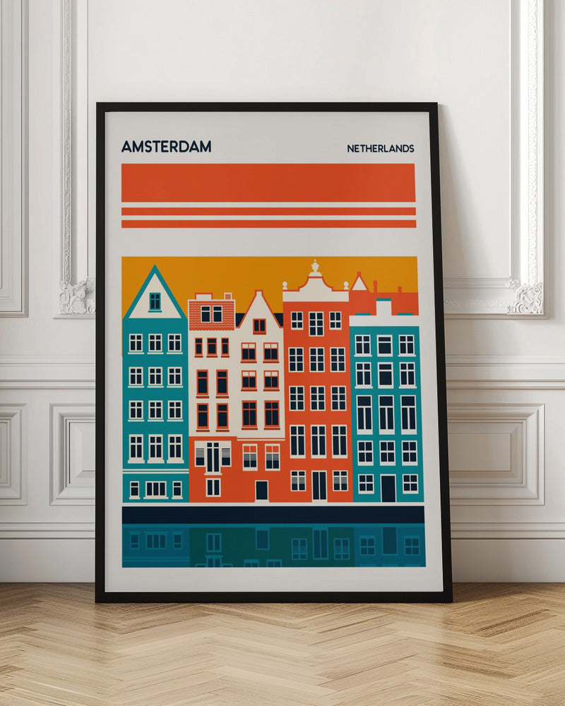 Amsterdam Travel Poster - Poster / Art Print