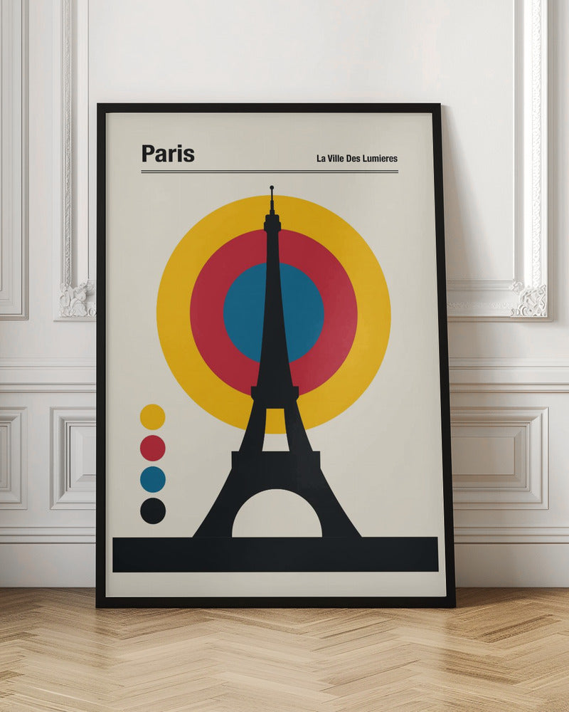 Paris Eiffel Tower Retro travel Print - Poster / Art Print