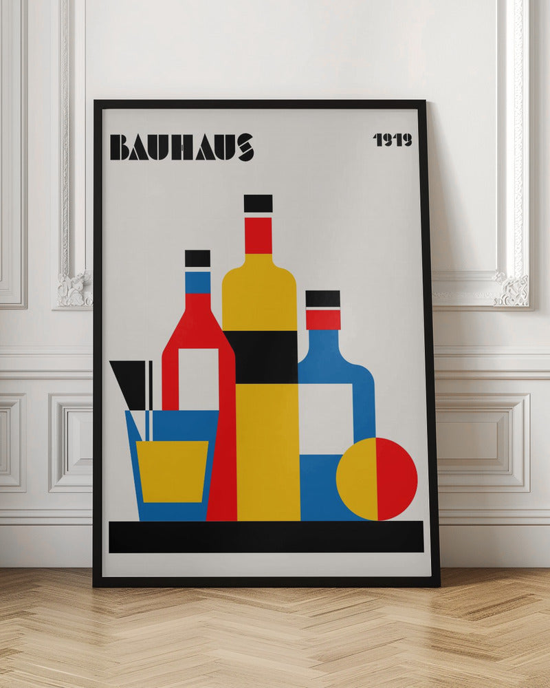 Bauhaus Wine Print - Poster / Art Print