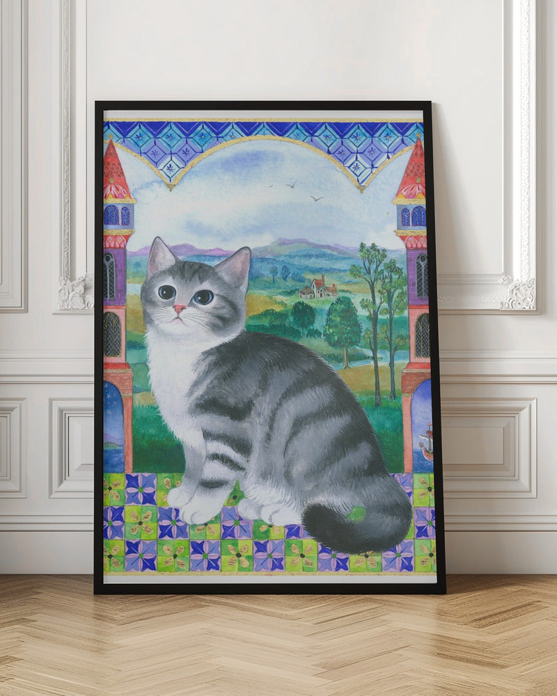 Medieval Kitten - Poster / Art Print