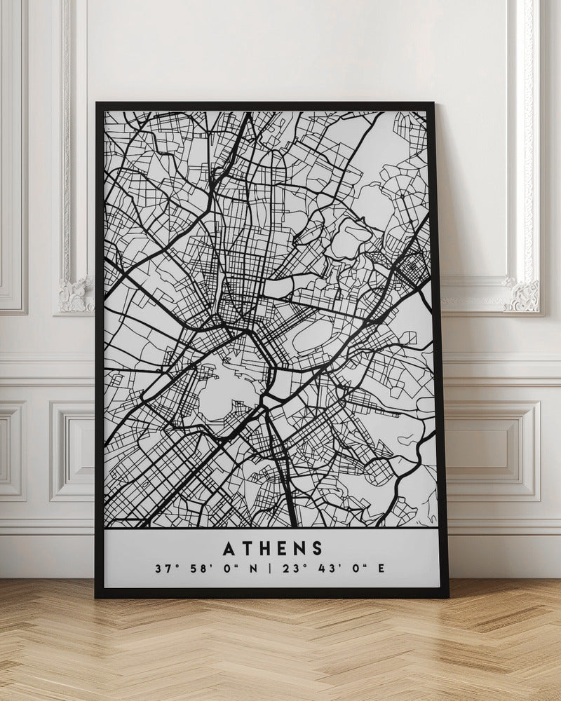 Black Maps 05 - Poster / Art Print