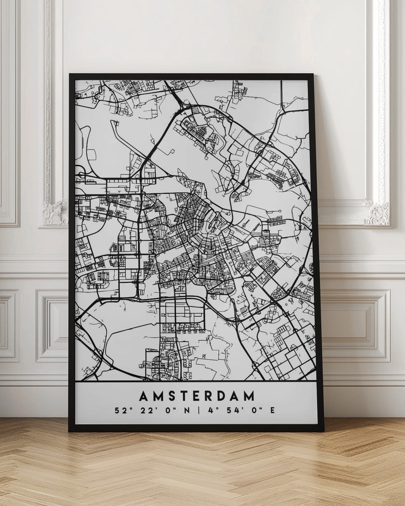 Black Maps 03 - Poster / Art Print