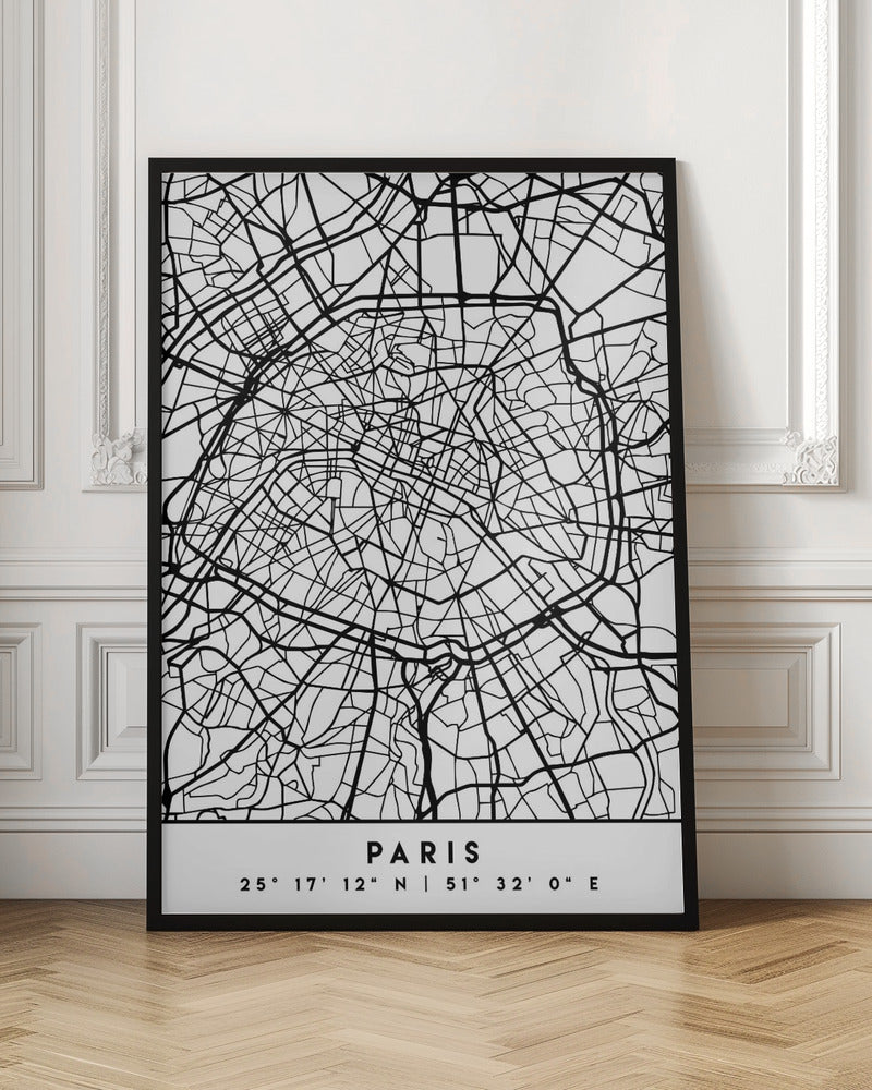 Black Maps 64 - Poster / Art Print